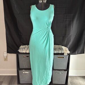 🐠Lands' End🐠 Ruched Sleeveless Maxi Dress